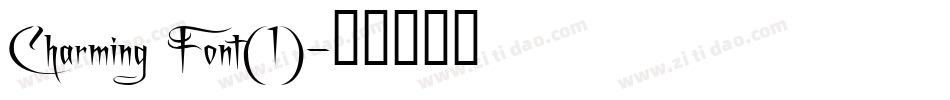 Charming Font(1)字体转换